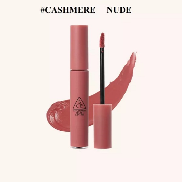 Ảnh minh hoạ: Son 3CE Velvet Lip Tint Cashmere Nude màu hồng nude
