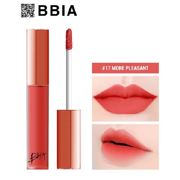 Hình minh họa sản phẩm: Son Bbia Last Velvet Lip Tint 17 More Pleasant (1)