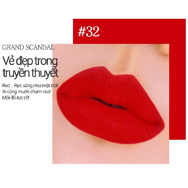 Hình minh họa sản phẩm: Son Bbia Last Velvet Lip Tint 32 Grand Scandal (2)