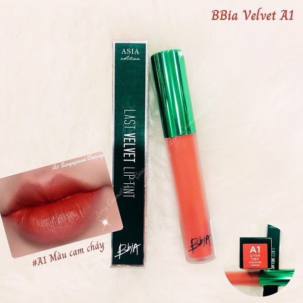 Hình minh họa sản phẩm: Son Bbia Last Velvet Lip Tint A1 Singapore Orange (4)