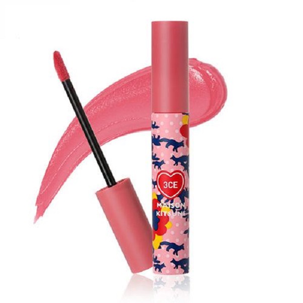 Ảnh minh hoạ: Son 3CE Maison Kitsune Velvet Lip Tint Strawberry Delight màu hồng cánh sen