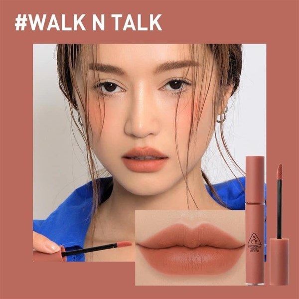 Ảnh minh hoạ: Son 3CE Velvet Lip Tint Walk N Talk màu nâu hồng (1)