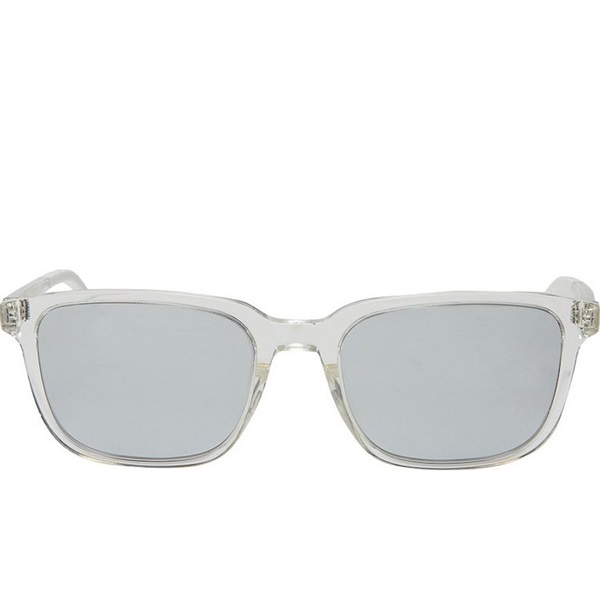 Hình ảnh: Kinh Nam Dior Crystal Tone Rectangular Sunglasses Silver 1